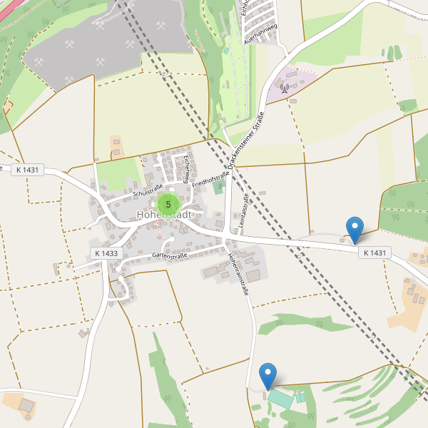 Karte der Parkplätze in Hohenstadt Thumbnail