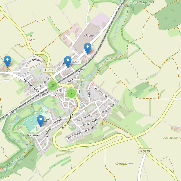 Karte der Parkplätze in Rosenberg (MOS) Thumbnail