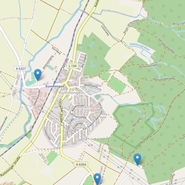 Karte der Parkplätze in Rümmingen Thumbnail