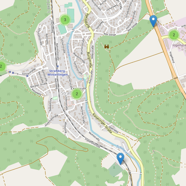 Karte der Parkplätze in Straßberg (BL) Thumbnail