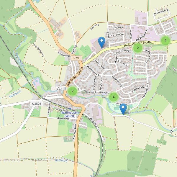 Karte der Parkplätze in Wallhausen (SHA) Thumbnail