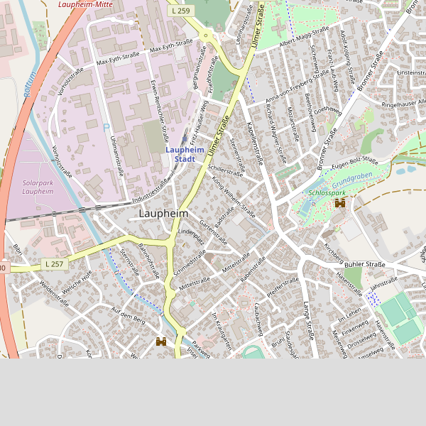 Stadtplan Laupheim Thumbnail