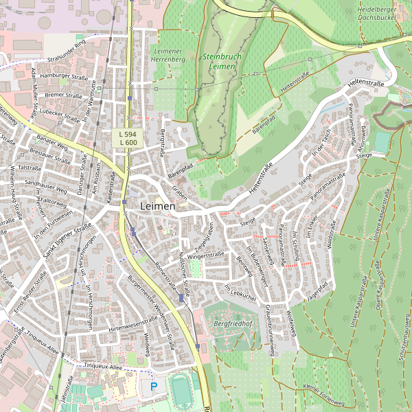 Stadtplan Leimen (HD) Thumbnail