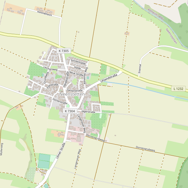 Karte der Hotels in Neenstetten Thumbnail