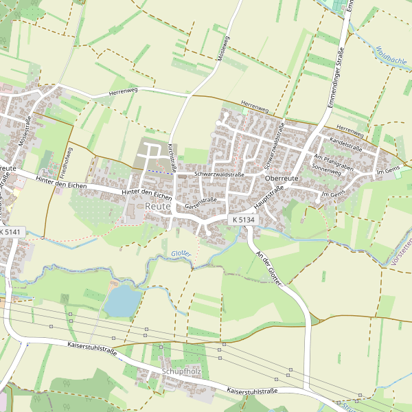 Stadtplan Reute Thumbnail
