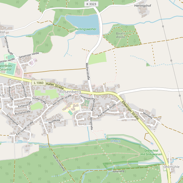 Karte der Toiletten in Rosenberg (AA) Thumbnail