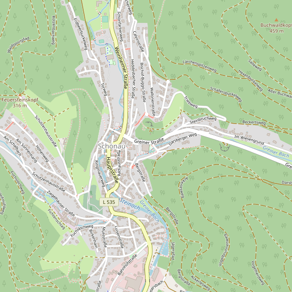 Karte der Toiletten in Schönau (HD) Thumbnail