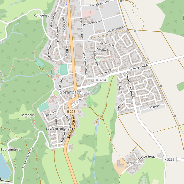 Karte der Toiletten in Spraitbach Thumbnail