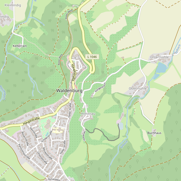 Karte der Toiletten in Waldenburg (KÜN) Thumbnail