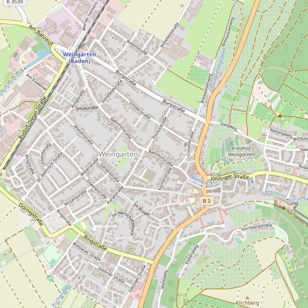Stadtplan Weingarten (KA) Thumbnail