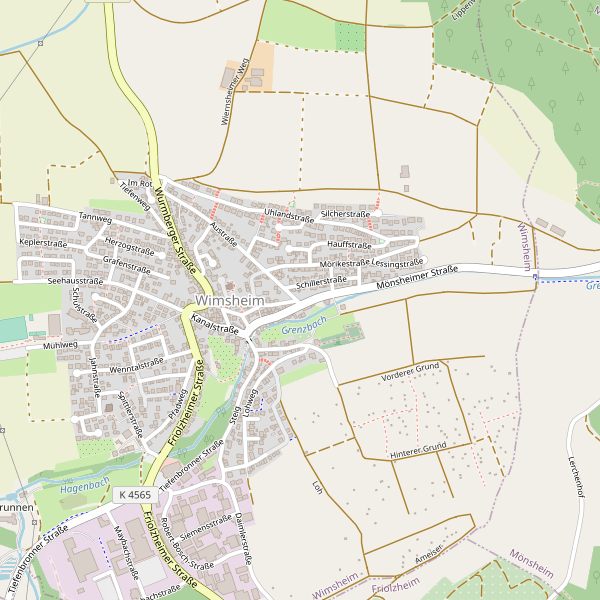 Stadtplan Wimsheim Thumbnail