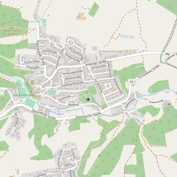 Karte der Hotels in Ammerthal Thumbnail