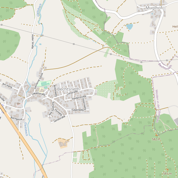 Stadtplan Bechtsrieth Thumbnail