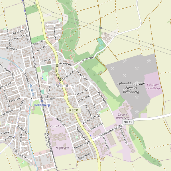 Karte der Toiletten in Bellenberg Thumbnail