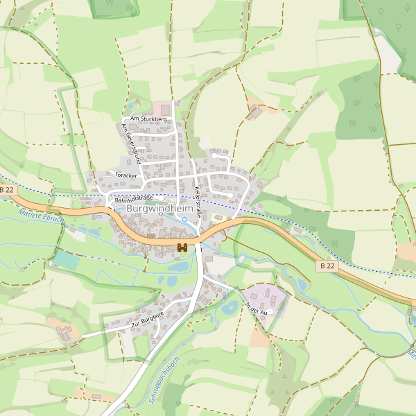 Stadtplan Burgwindheim Thumbnail
