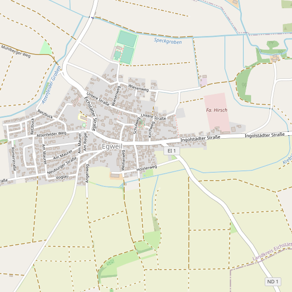 Karte der Toiletten in Egweil Thumbnail