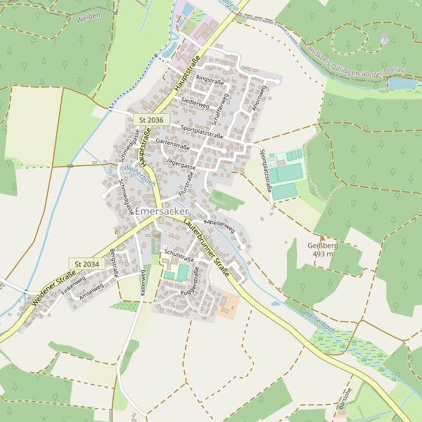 Karte der Toiletten in Emersacker Thumbnail