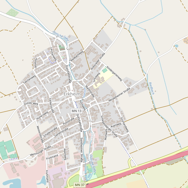 Karte der Toiletten in Erkheim Thumbnail