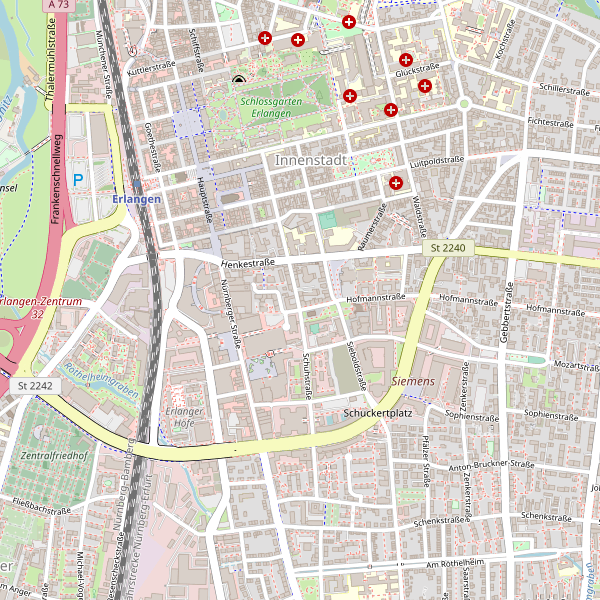 Thumbnail Stadtplan Erlangen