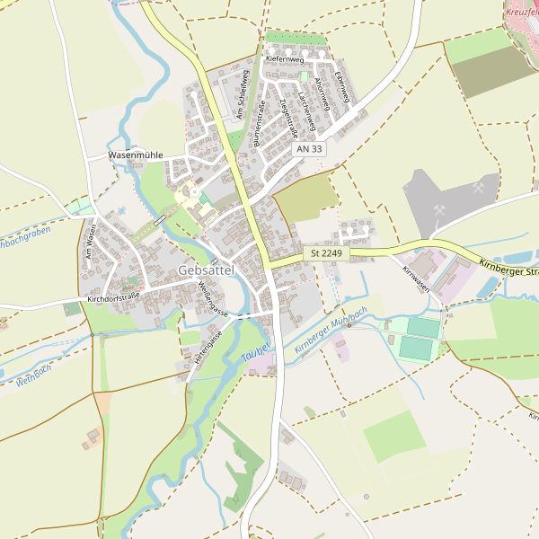 Stadtplan Gebsattel Thumbnail