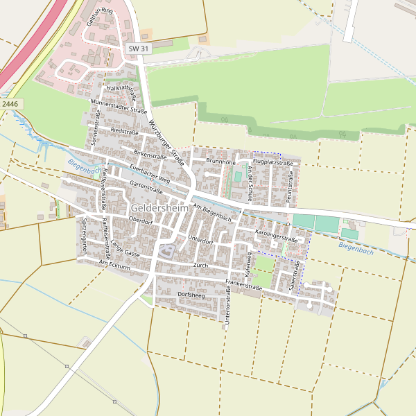 Stadtplan Geldersheim Thumbnail