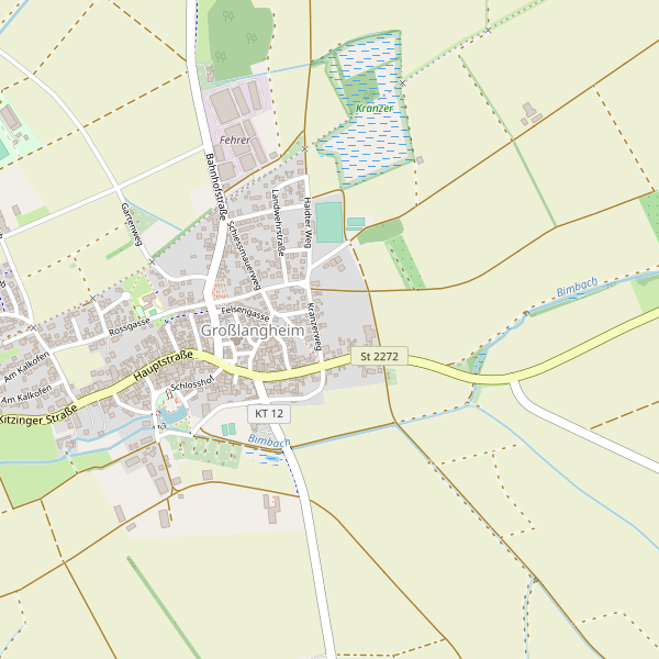 Karte der Hotels in Großlangheim Thumbnail