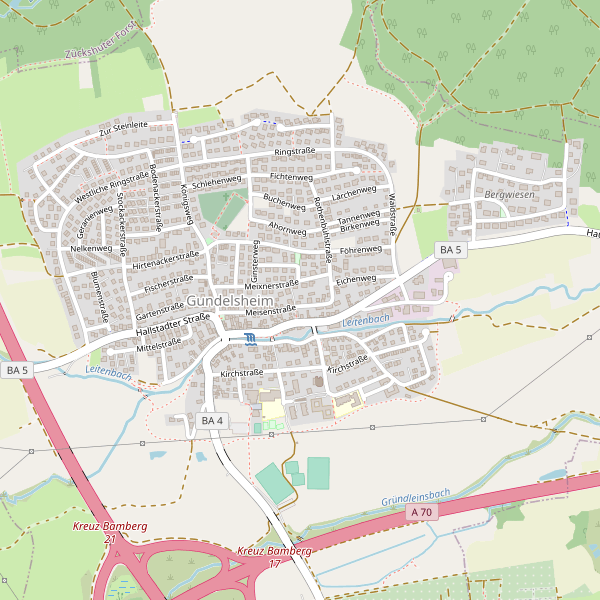 Stadtplan Gundelsheim (BA) Thumbnail