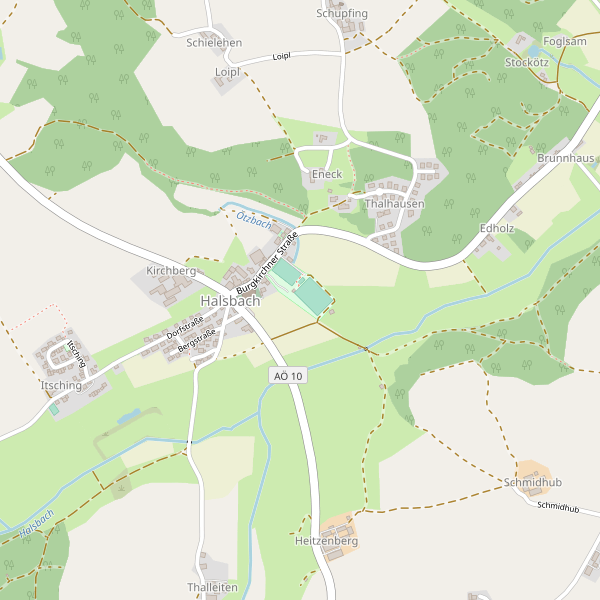 Karte der Toiletten in Halsbach Thumbnail