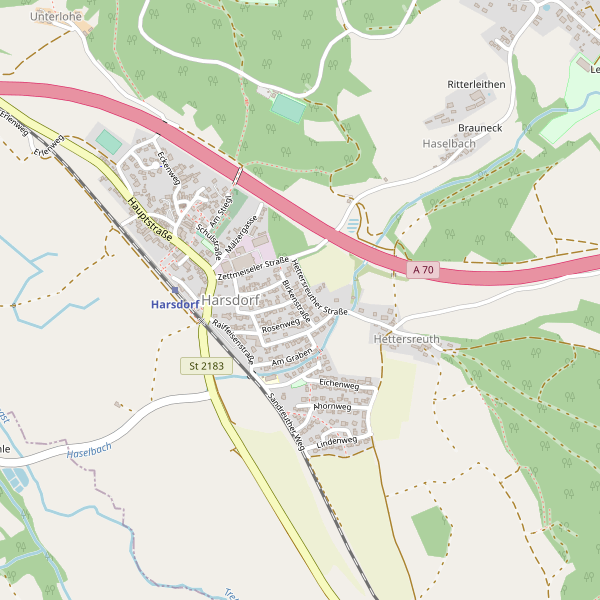 Karte der Toiletten in Harsdorf Thumbnail