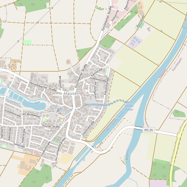 Karte der Toiletten in Hausen (FO) Thumbnail