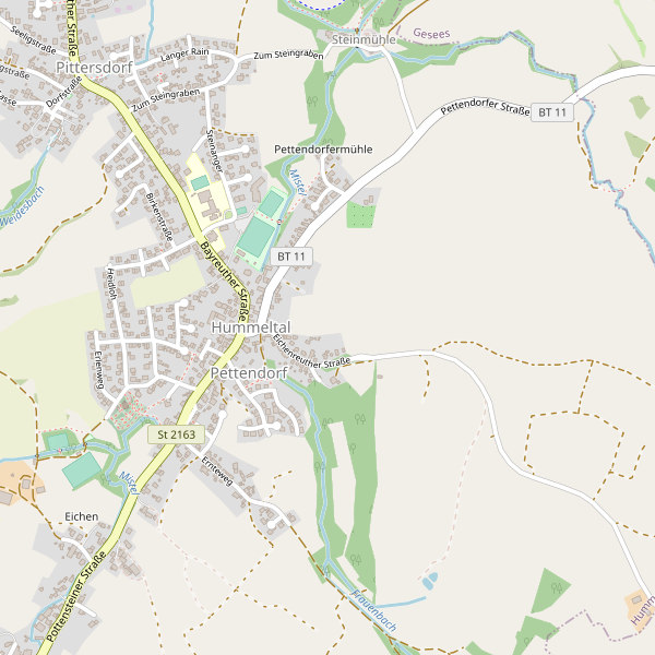 Karte der Hotels in Hummeltal Thumbnail