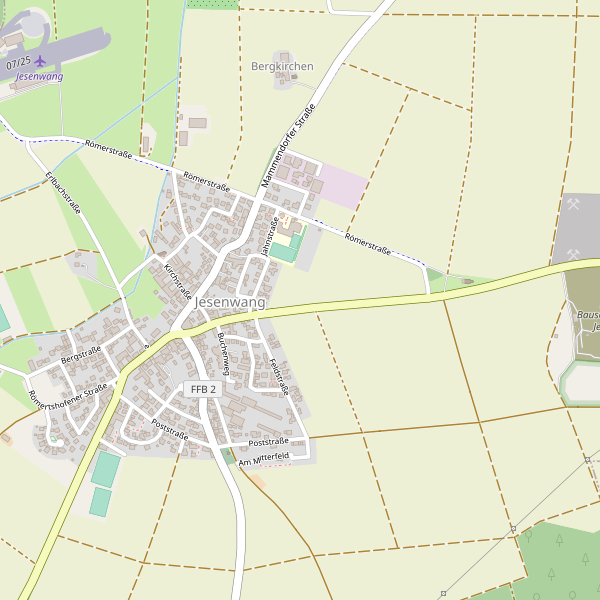 Karte der Toiletten in Jesenwang Thumbnail