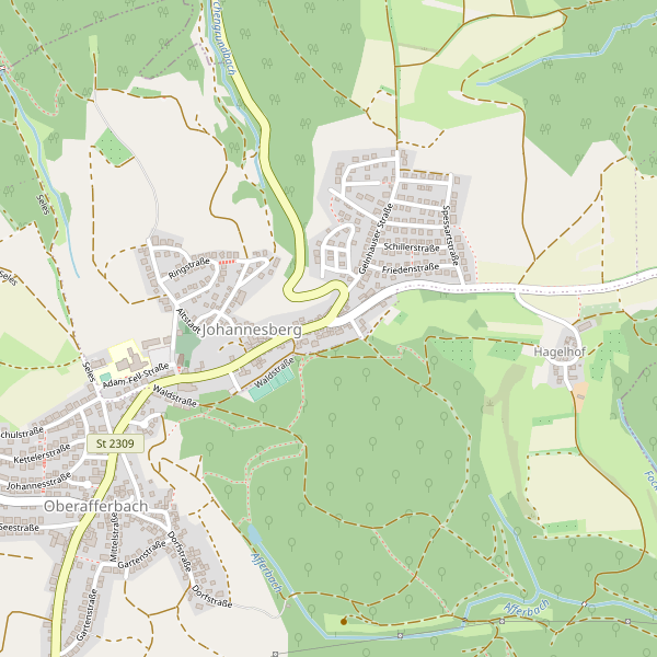 Stadtplan Johannesberg Thumbnail