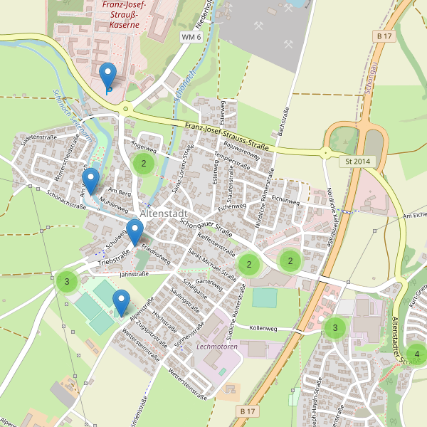 Karte der Parkplätze in Altenstadt (WM) Thumbnail