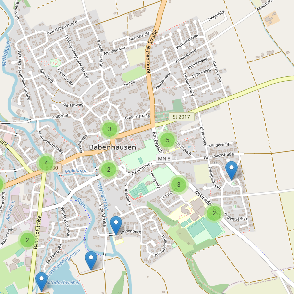 Karte der Parkplätze in Babenhausen (MN) Thumbnail