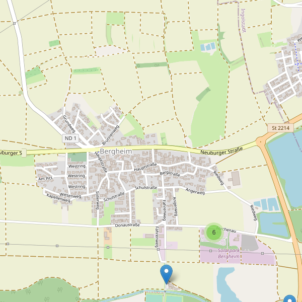 Karte der Parkplätze in Bergheim (ND) Thumbnail