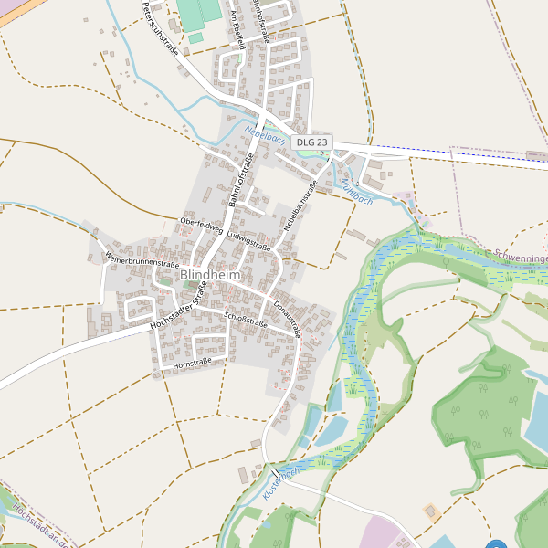 Karte der Parkplätze in Blindheim Thumbnail