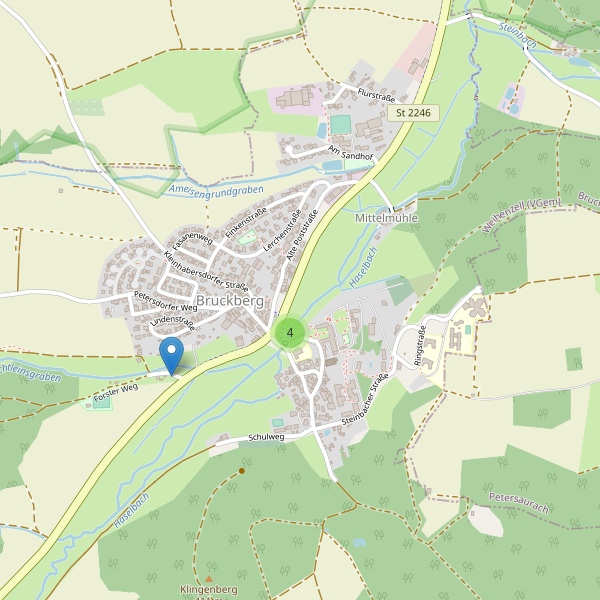 Karte der Parkplätze in Bruckberg (AN) Thumbnail