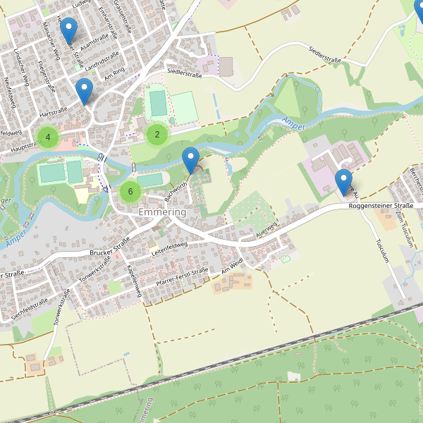 Karte der Parkplätze in Emmering (FFB) Thumbnail