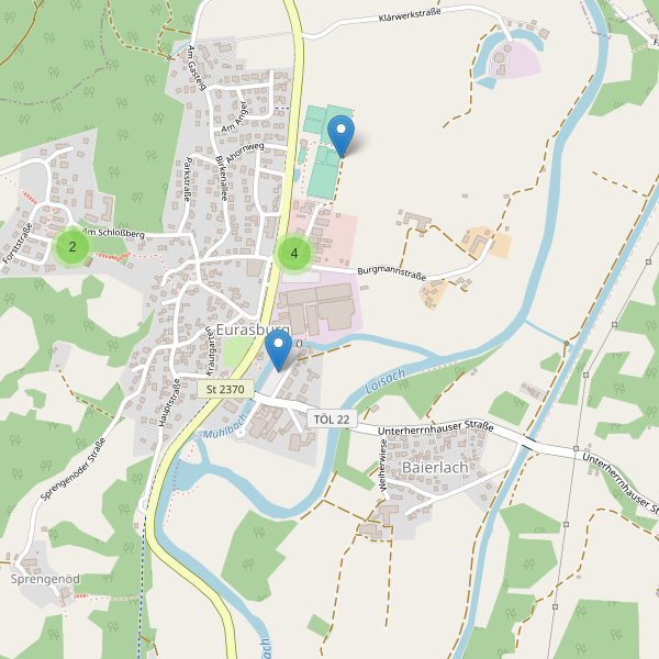 Karte der Parkplätze in Eurasburg Thumbnail