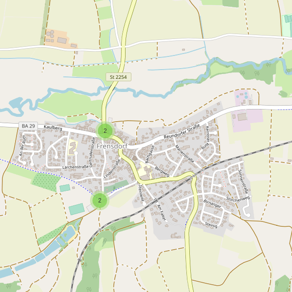Karte der Parkplätze in Frensdorf Thumbnail