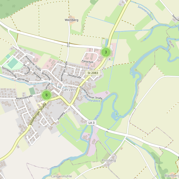 Karte der Parkplätze in Gerzen Thumbnail