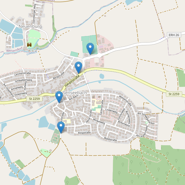 Karte der Parkplätze in Großenseebach Thumbnail