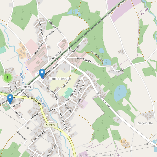 Karte der Parkplätze in Immenreuth Thumbnail