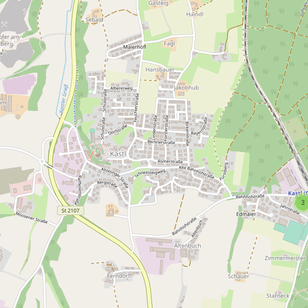 Karte der Parkplätze in Kastl (AÖ) Thumbnail