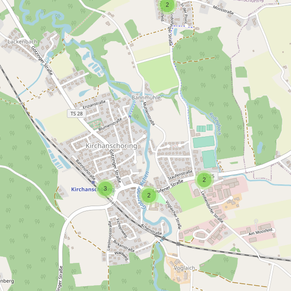 Karte der Parkplätze in Kirchanschöring Thumbnail
