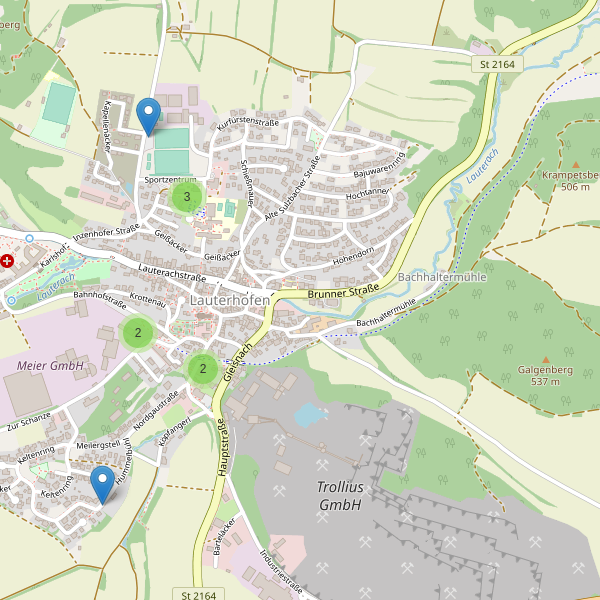 Karte der Parkplätze in Lauterhofen (NM) Thumbnail