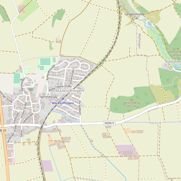 Karte der Parkplätze in Marktoffingen Thumbnail