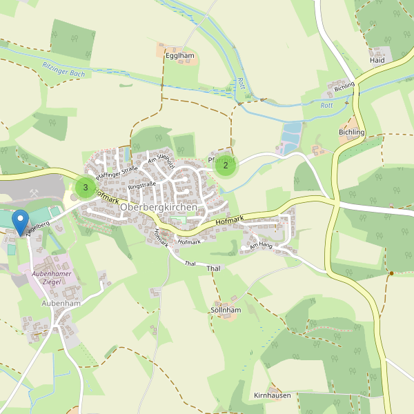 Karte der Parkplätze in Oberbergkirchen Thumbnail