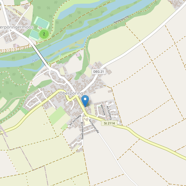 Karte der Parkplätze in Oberpöring Thumbnail